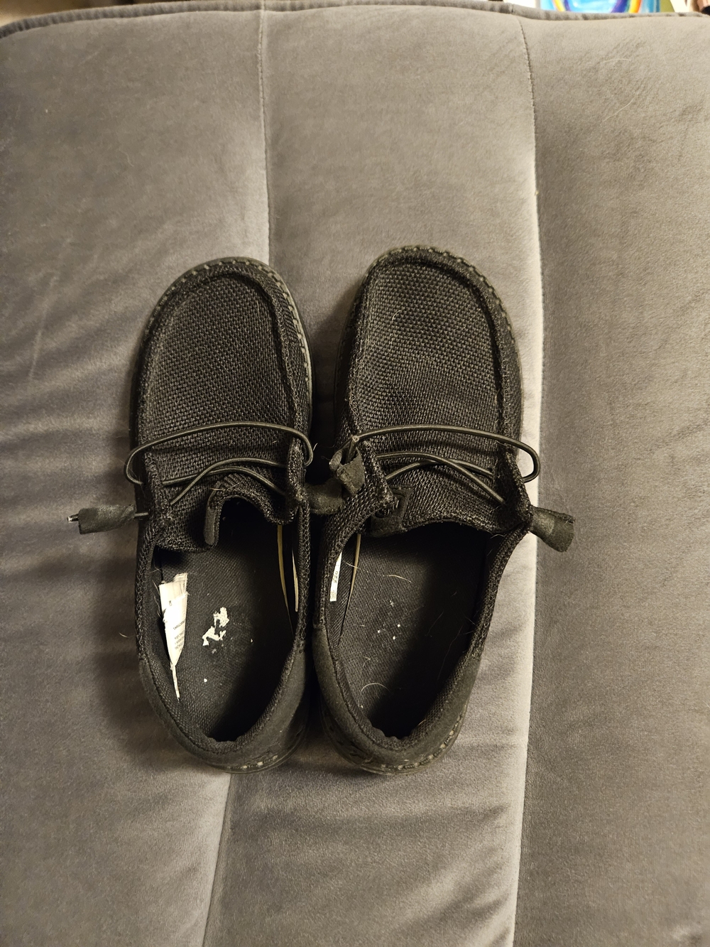 Hey Dudes Casual Black Slip-On Mesh Shoes